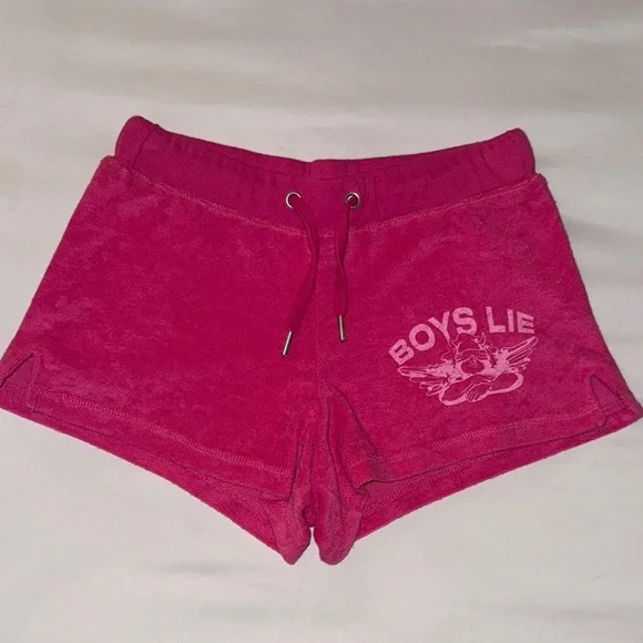 Boys Lie Pink Oversized Crop Sweatshirt & Sweatshort - Picture 6 of 8